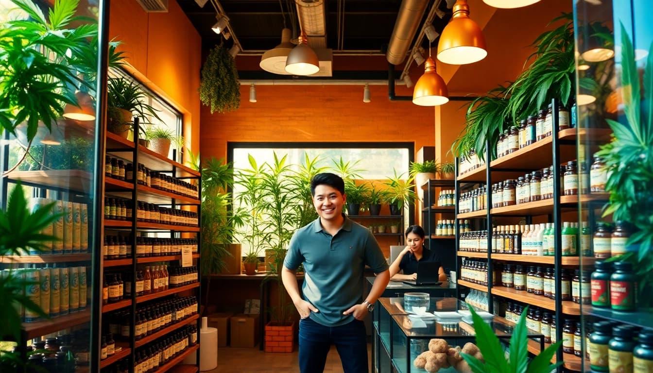 Browse curated selections at a welcoming Weed Store with friendly staff.