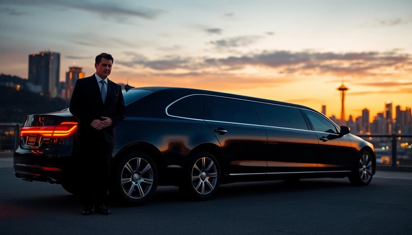 Experience premium limo vancouver to seattle service with a luxurious limousine and professional chauffeur.