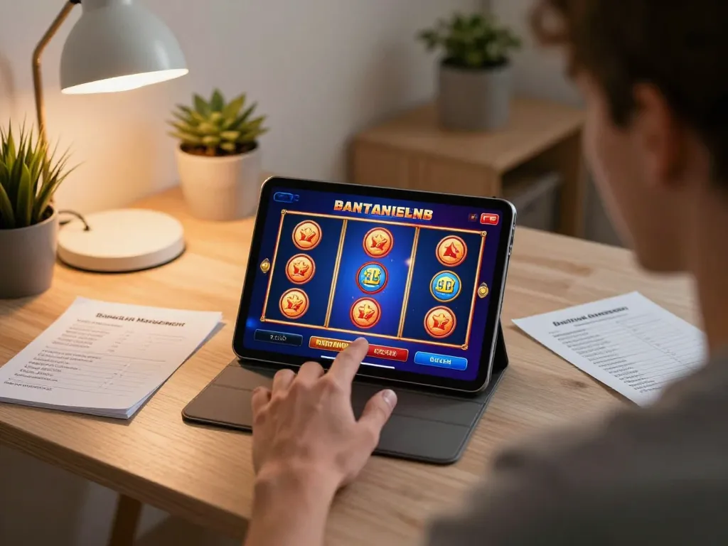 Experience thrilling slot gameplay on okwin68 in a modern home setting with stylish decor.