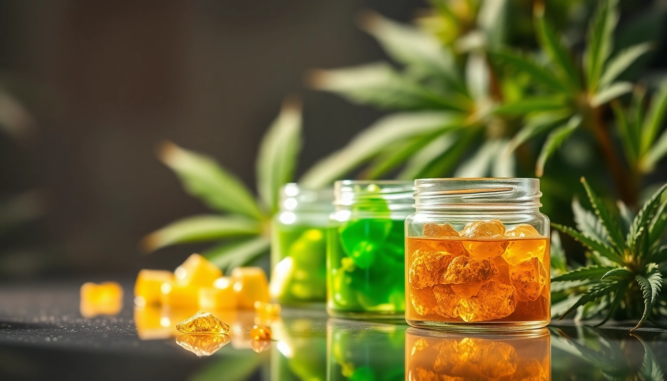 Buy Cannabis Extracts Europe displayed beautifully in jars, emphasizing quality and variety.