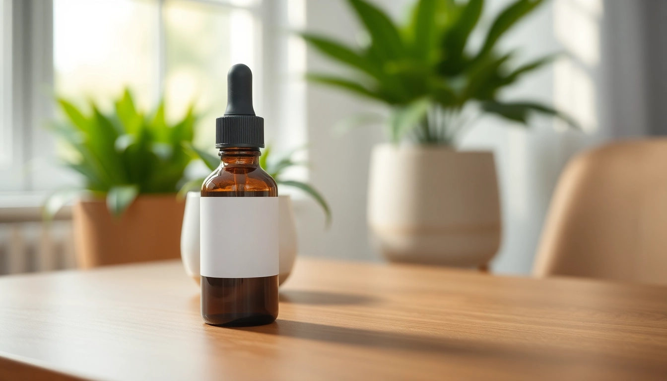 Showcase of CBD oil vape bottle highlighting its soothing qualities and nature-friendly design.