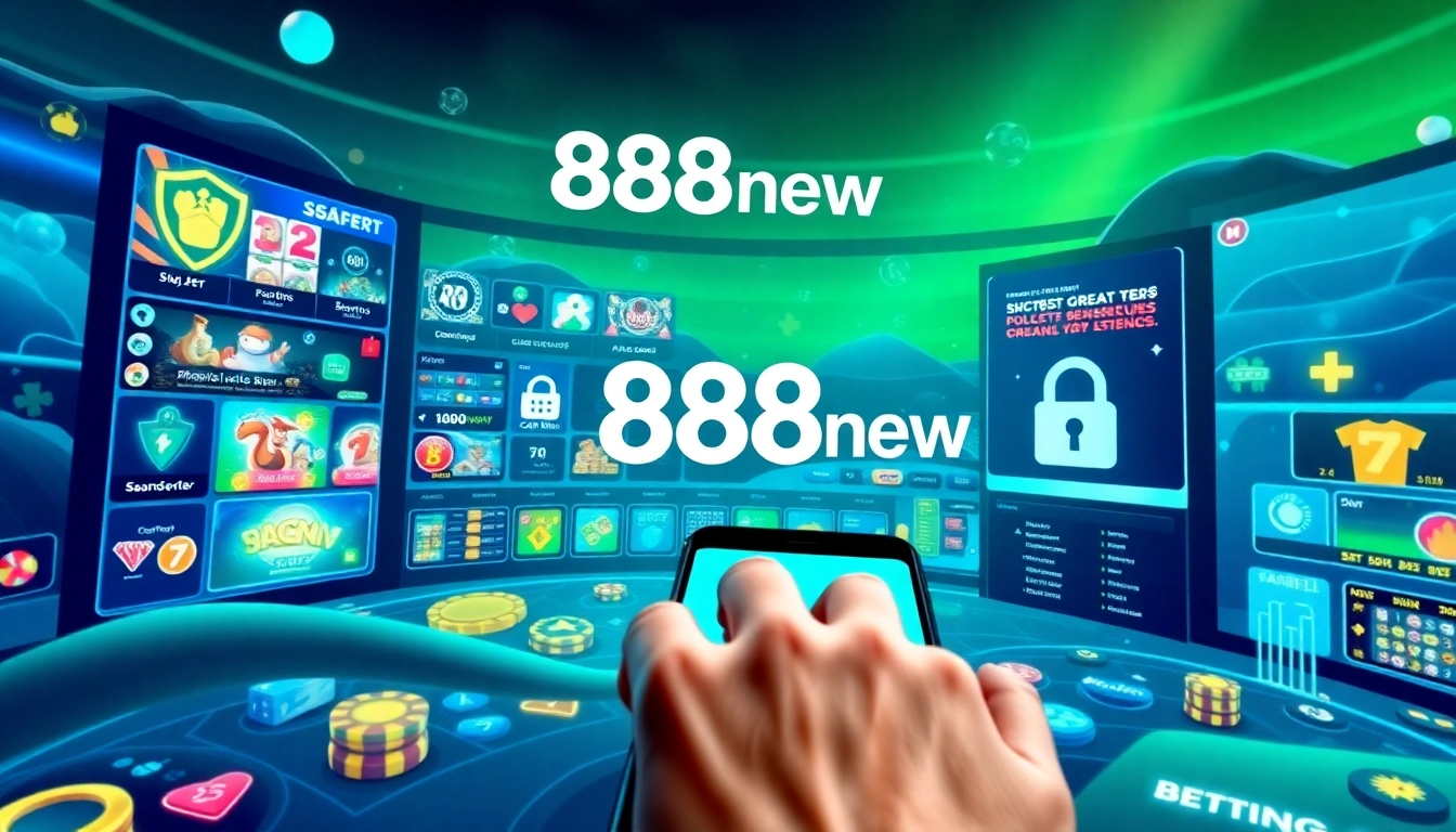 888new online betting platform interface highlighting safety and diverse games