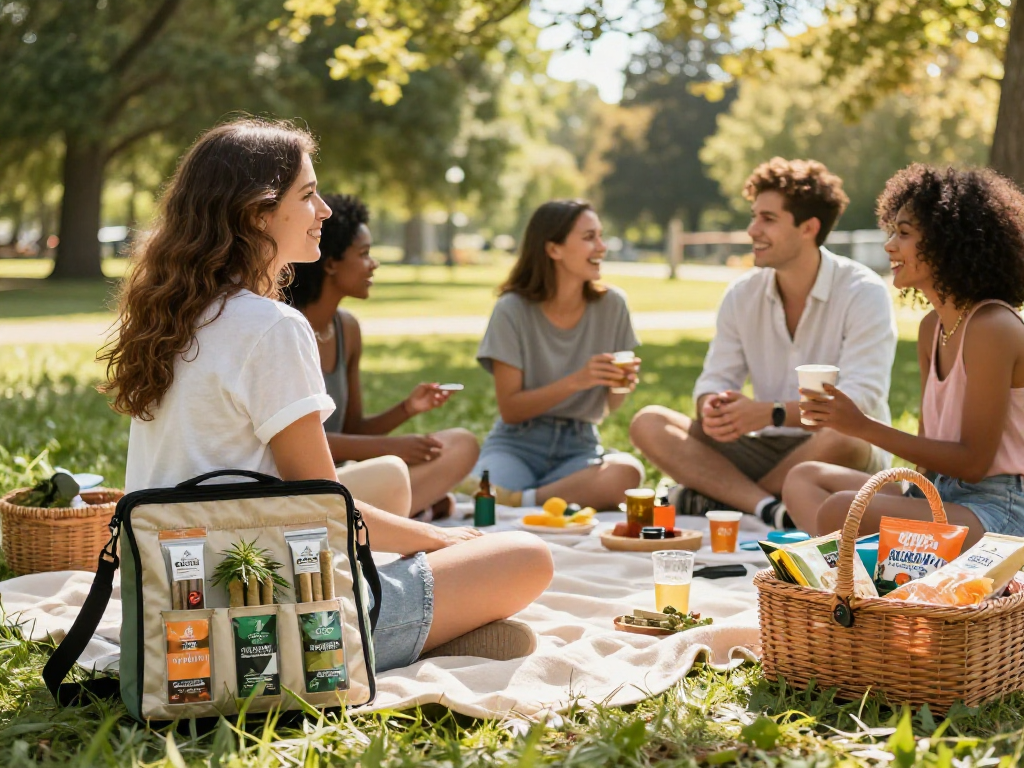 Buy pre-rolls online and enjoy natural wellness with premium CBD products in a vibrant outdoor setting.