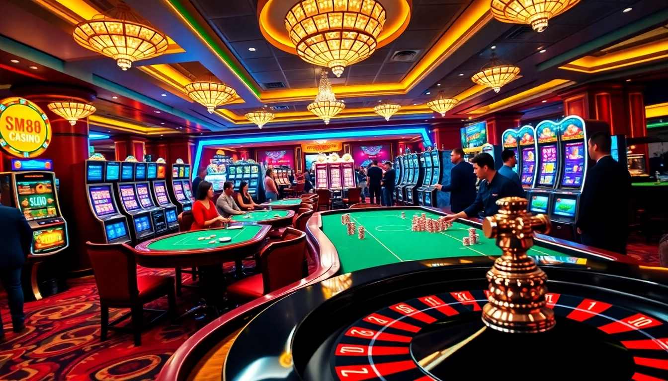 Experience the thrilling action at MM88.COM with vibrant casino tables and engaged players.