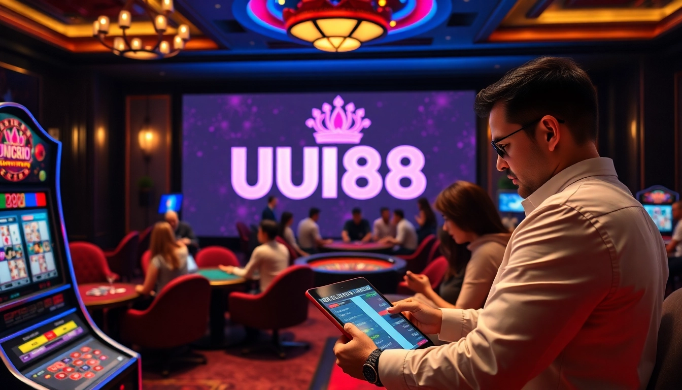 Engage with UU88 đăng nhập while playing on a vibrant online casino platform.