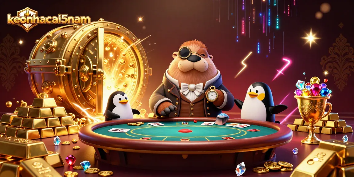 Engage with keonhacai5nam by feeling the thrill at a vibrant underwater poker table themed scene.