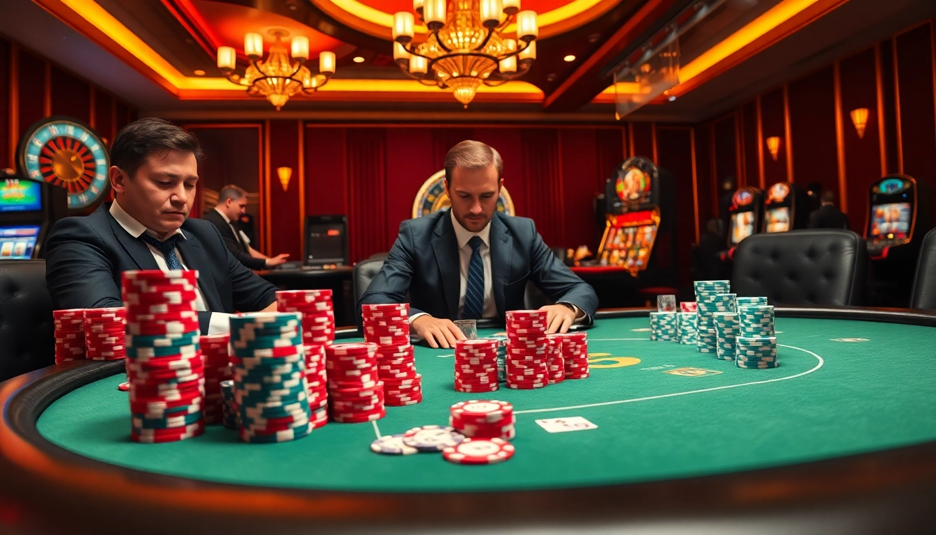 Experience excitement at god55 with glamorous poker chips on a high-stakes table.