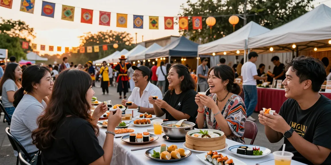 Explore Asian culture through authentic experiences at https://hanadultalk.com during vibrant outdoor festivals.