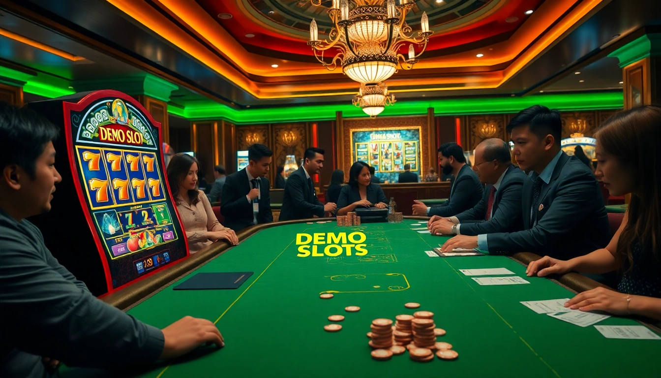 Experience thrilling demo slot pragmatic games in a luxurious casino setting.