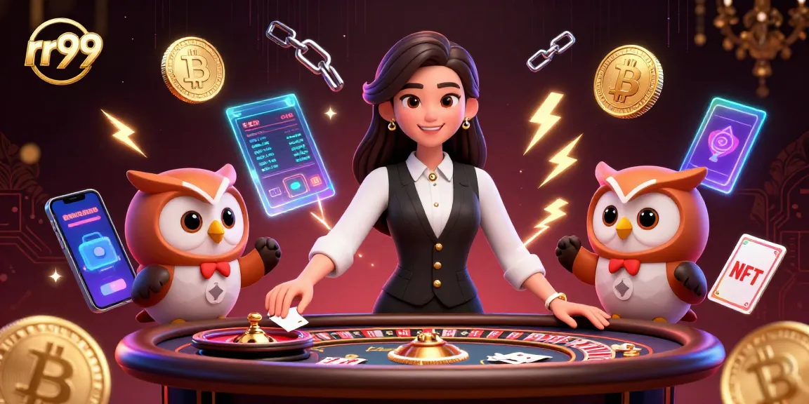 Engage in thrilling gaming at rr99 with dealers and vibrant casino elements.