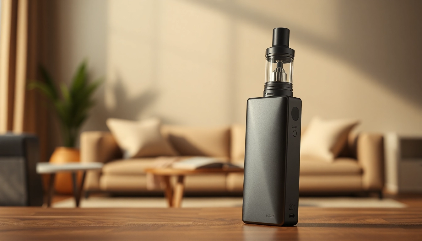 Discover the sleek design of a 2 gram vape device highlighted in an inviting setting.