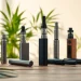 Showcasing elegant cannabis vape devices in a serene setting.