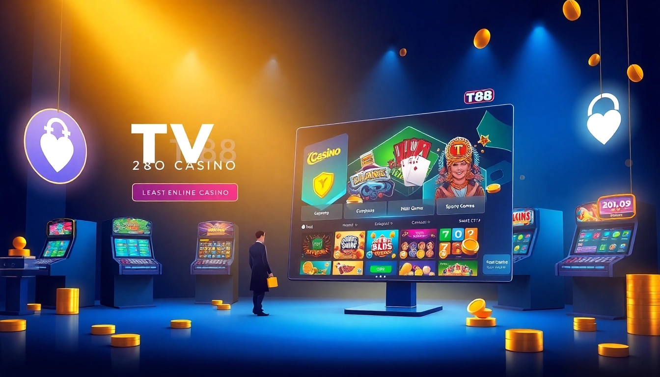 TV88 online casino interface showcasing safe gaming and diverse betting options.
