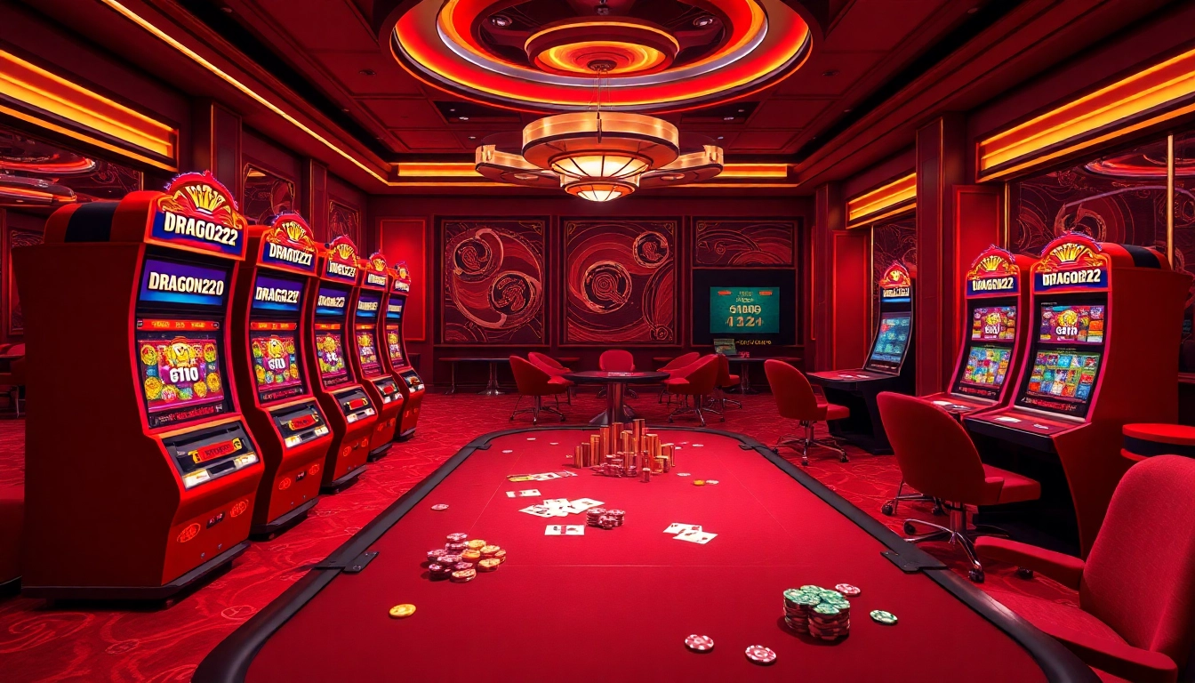 Players revel in the excitement of DRAGON222's online slot machines with vibrant designs and gameplay.