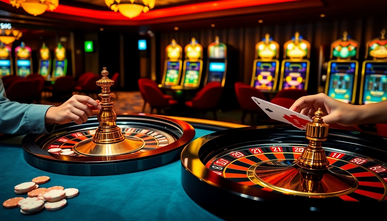 Experience the thrill of casino gaming with 7m's interactive roulette and vibrant poker atmosphere.