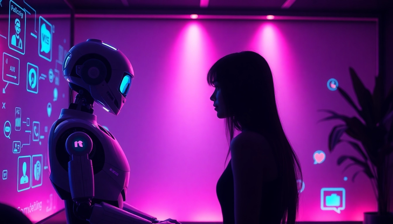 Experience engaging AI sex chat free with an innovative digital interface and vibrant chatbot characters.