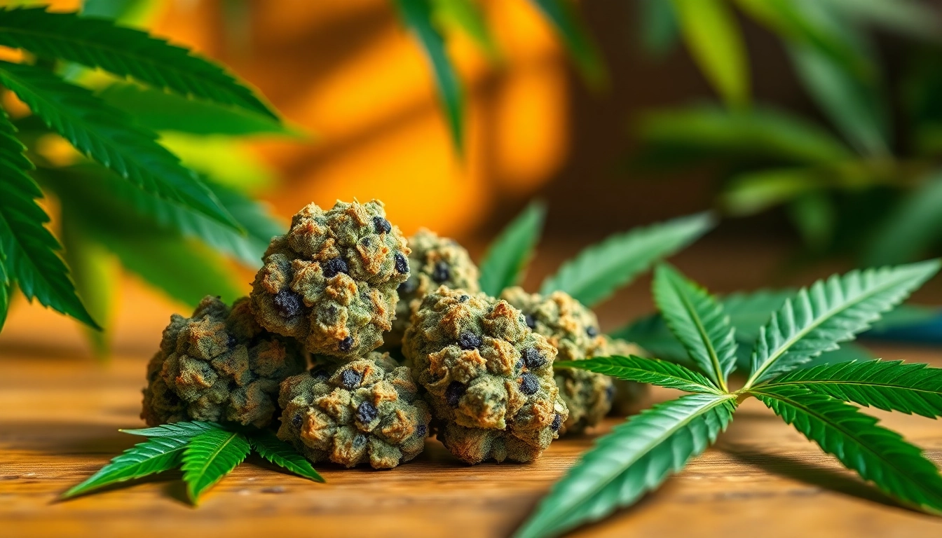 High-quality Mental Wellness CBD buds displayed beautifully with natural lighting and rich textures.