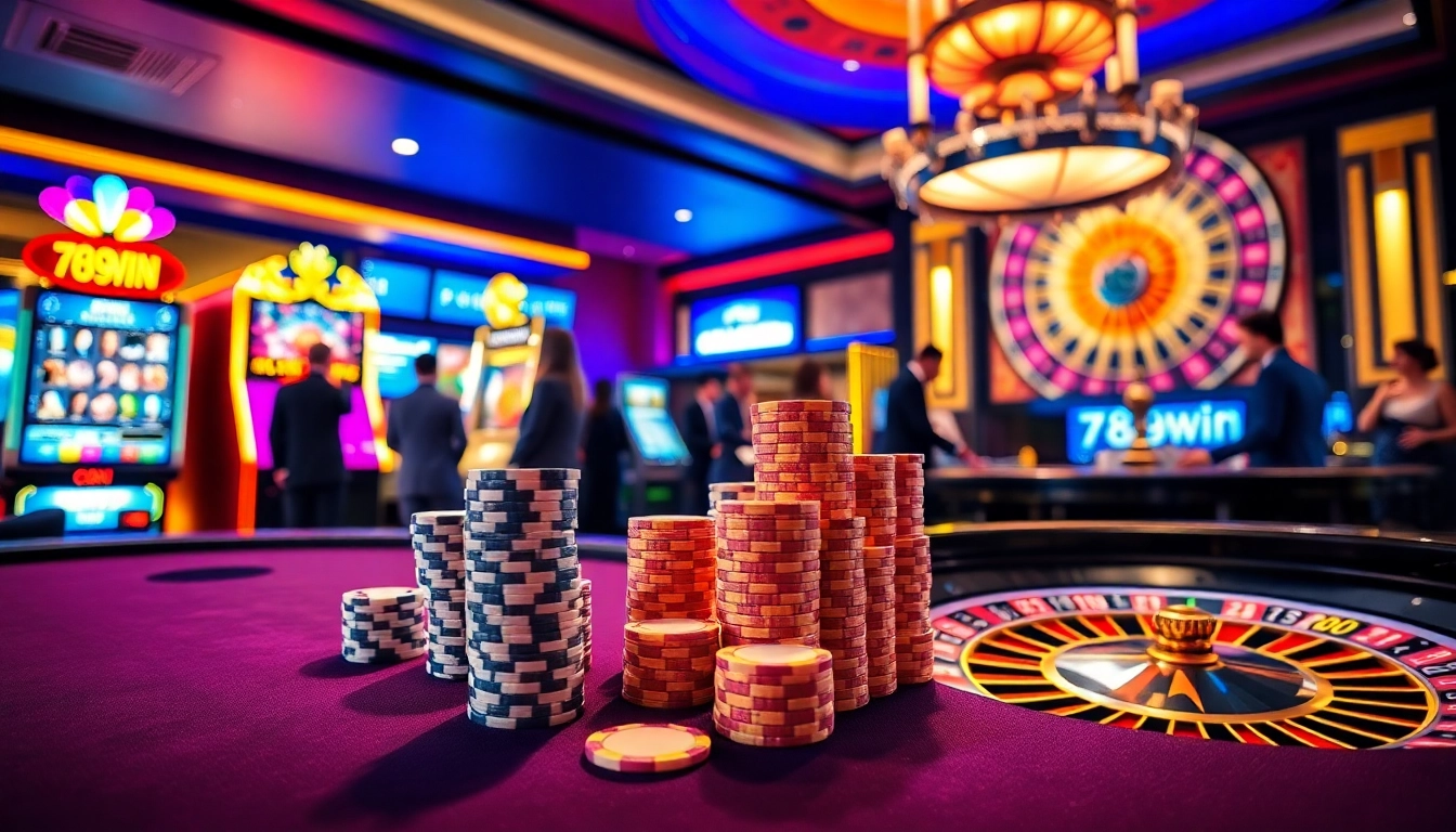Engaging with high-stakes poker at 789win's luxurious casino setting.