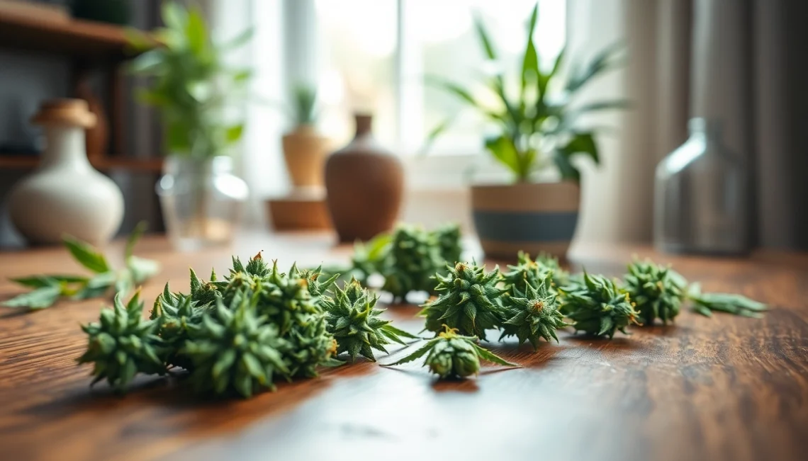 Explore Mental Wellness CBD buds with vivid detail, showcasing their natural beauty and therapeutic potential.