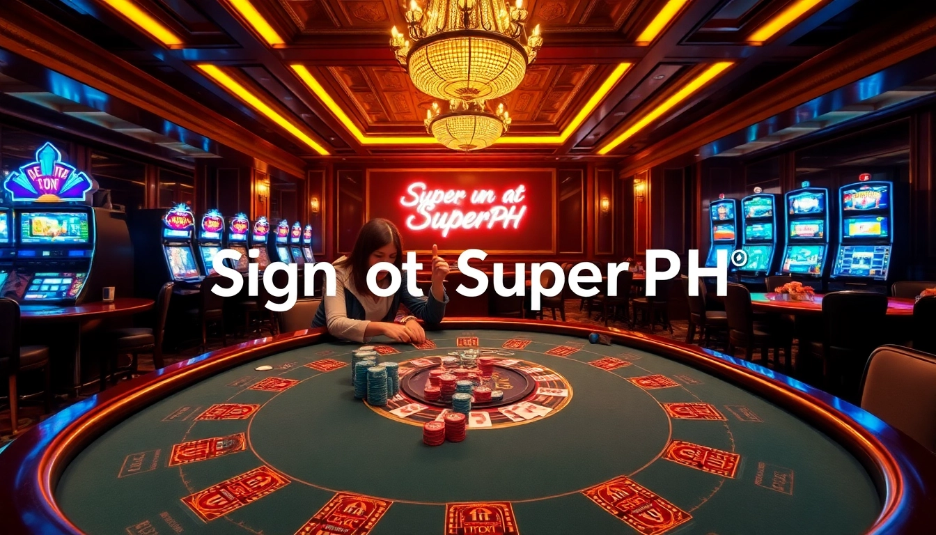 Sign up now at SuperPH and join the excitement of high-stakes gambling at a luxurious casino table.