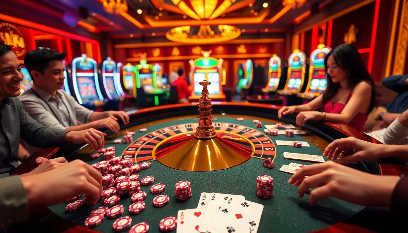 Players engaging at a roulette table, experiencing thrill and excitement with 7m cn elements.