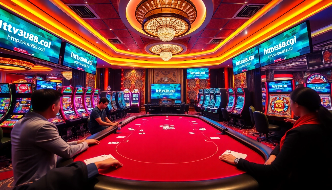 Experience the thrill of winning at https://uu88.gl/ with engaging poker tables and vibrant slot machines.
