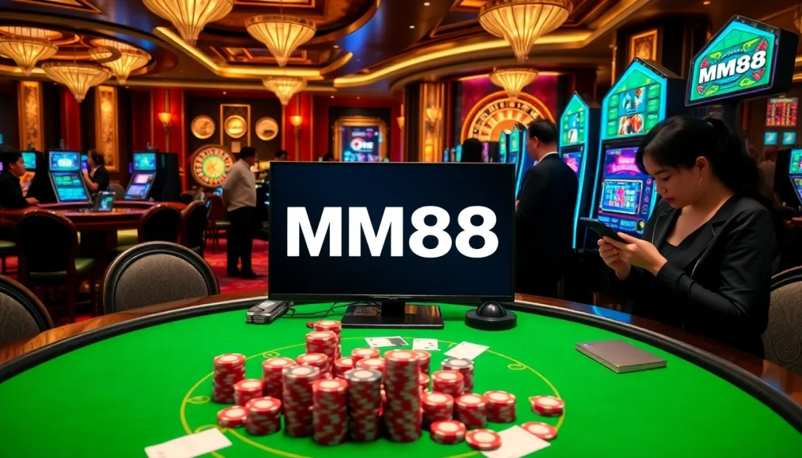 Experience thrilling online gambling at MM88 with engaging poker and slot games.