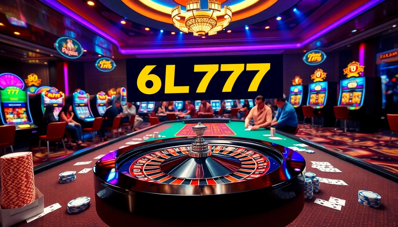 Experience thrilling gameplay at 6L777 with vibrant casino visuals and exciting betting action.
