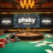 Experience high-stakes gaming at phsky with poker chips and vibrant casino tables.