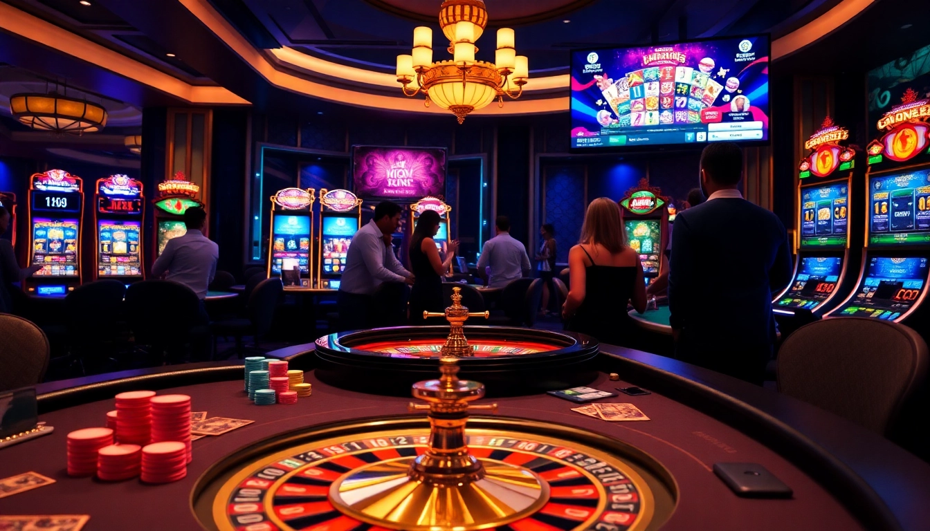 Engaged players enjoying online casino games at New88bet.us in a luxurious setting.