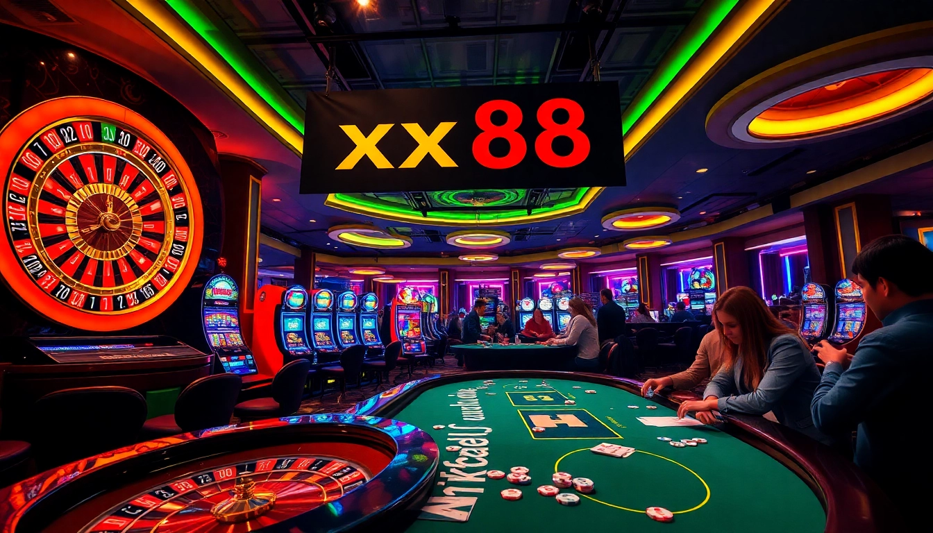 Experience thrilling gambling action at xx88 with vibrant casino gameplay.