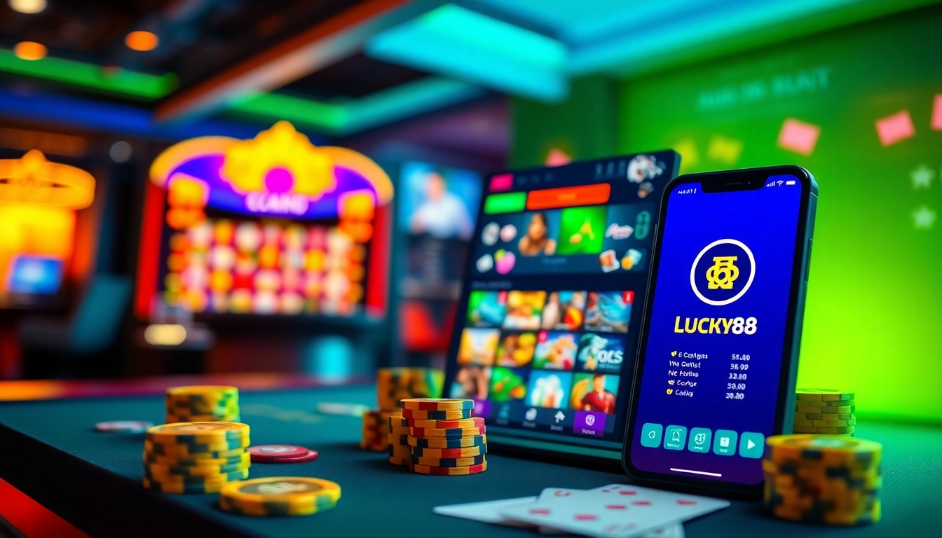 Engaging online gaming experience at Lucky88 with vibrant graphics and interactive interface.