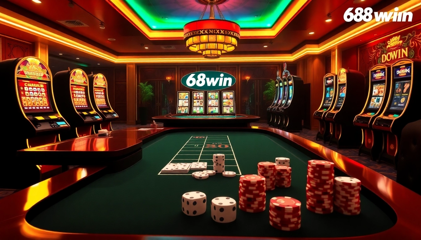 Experience the excitement of gambling at 68win with luxurious casino table action.