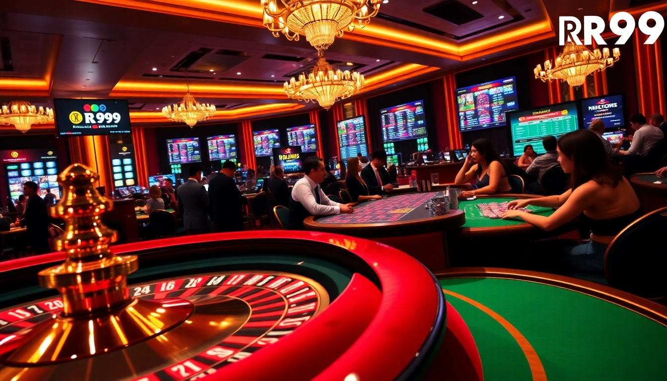 Experience the thrill of winning big with RR99's luxurious casino atmosphere.